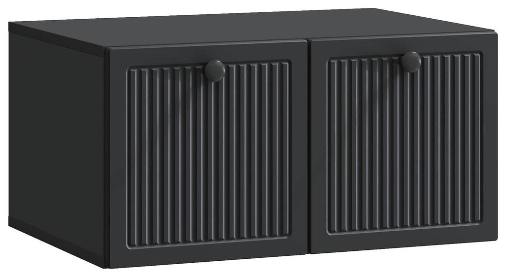 vidaXL Wandmontierter TV-Schrank Schwarz 59,5 x 41 x 30 cm