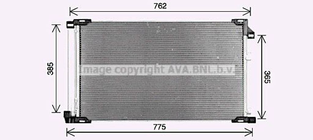 AVA TO5785D Kondensator, Klimaanlage OE 8846078010 kompatibel mit NX