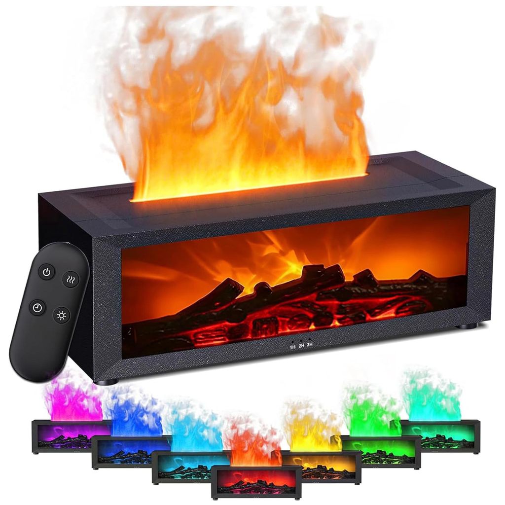 REVENTO® Luftbefeuchter Kamin – Aroma Diffusor mit LED Produktbild 
