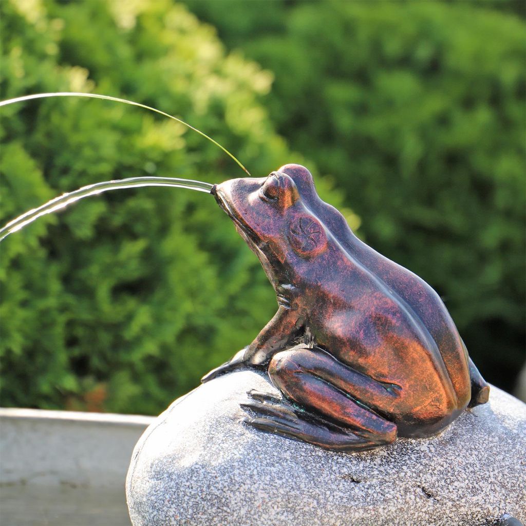 CLGarden Set Frosch Wasserspeier NSP10 Teichfigur Produktbild 