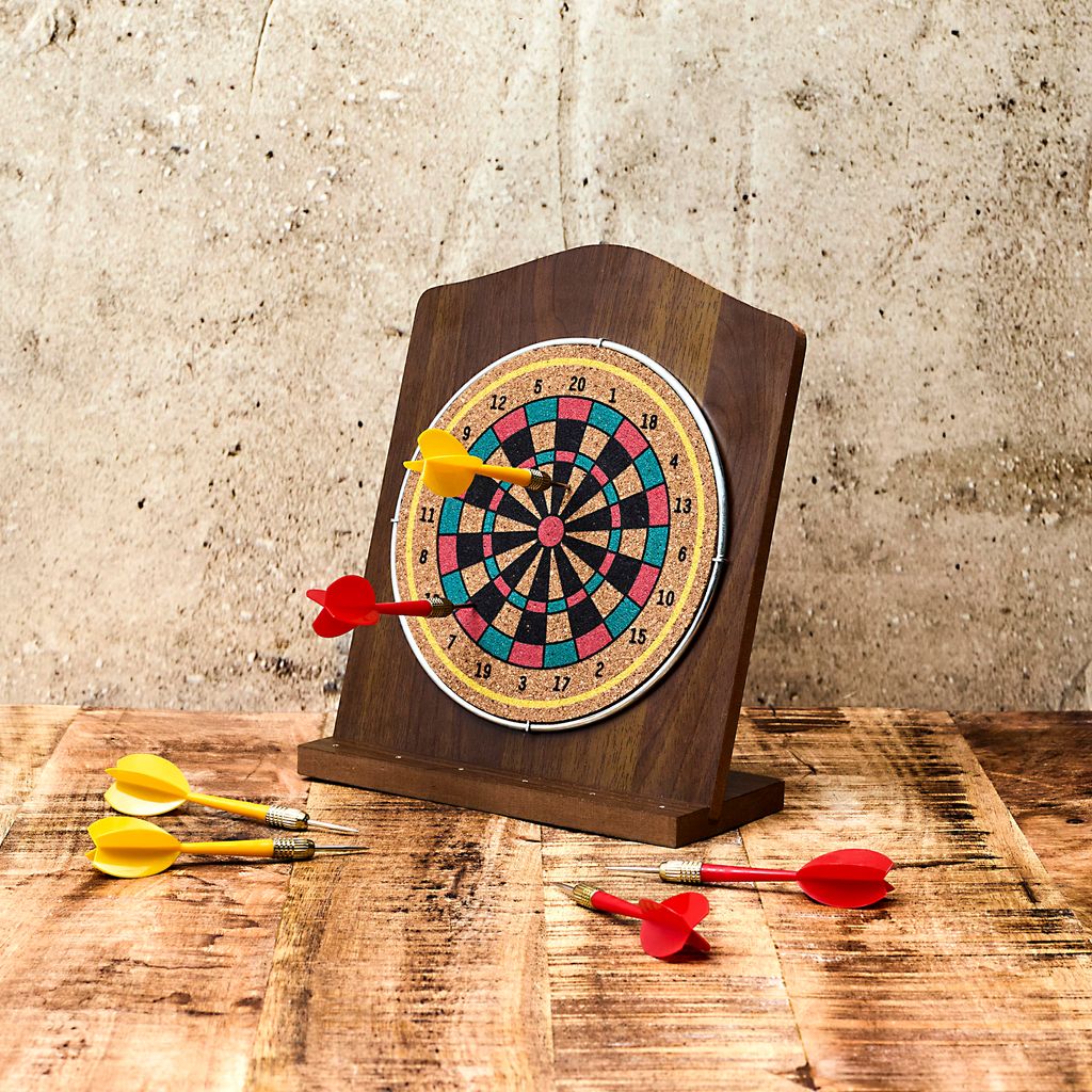 Dartscheibe aus Holz