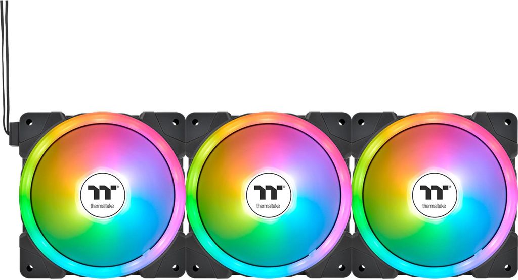 Thermaltake Lüfter Swafan EX12 ARGB 3-Fan-Pack Black retail Zdjęcie produktu 