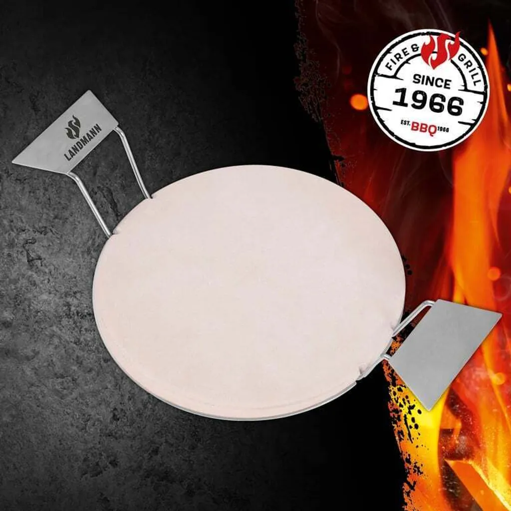 Insert pour Pierre à Pizza Landmann : Support de Cuisson Barbecue Inox - 3