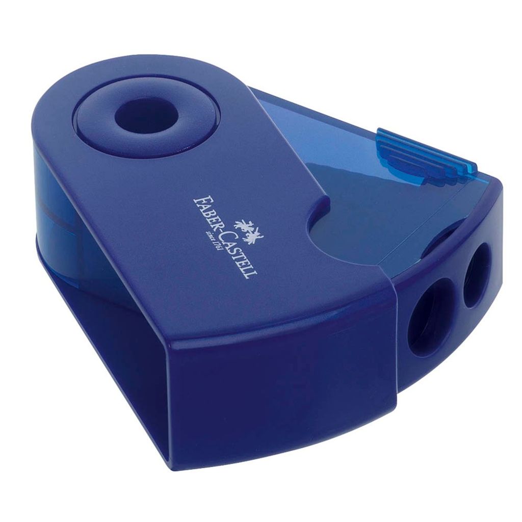 FABER-CASTELL Dosenspitzer doppelt Sleeve farbsortiert