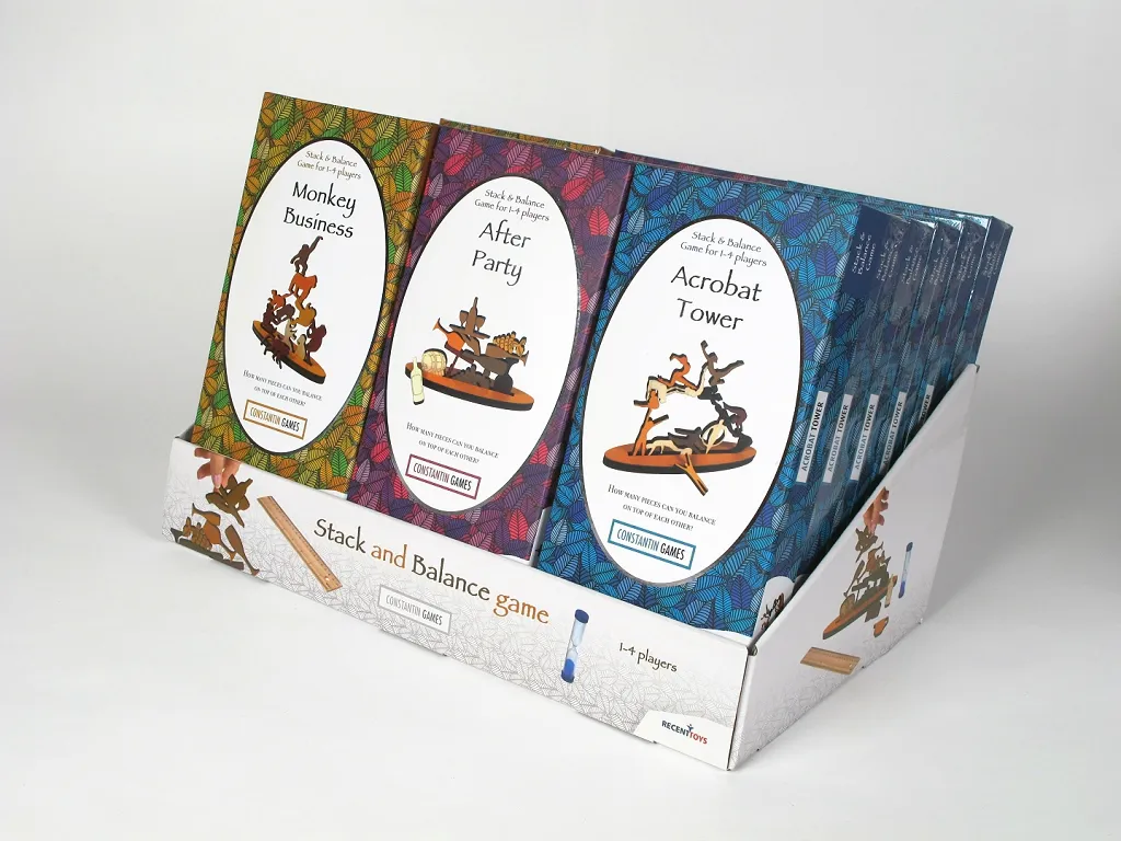 Jeu d'équilibre en bois Constantin VE 3/18 : Jouet d'éveil traditionnel