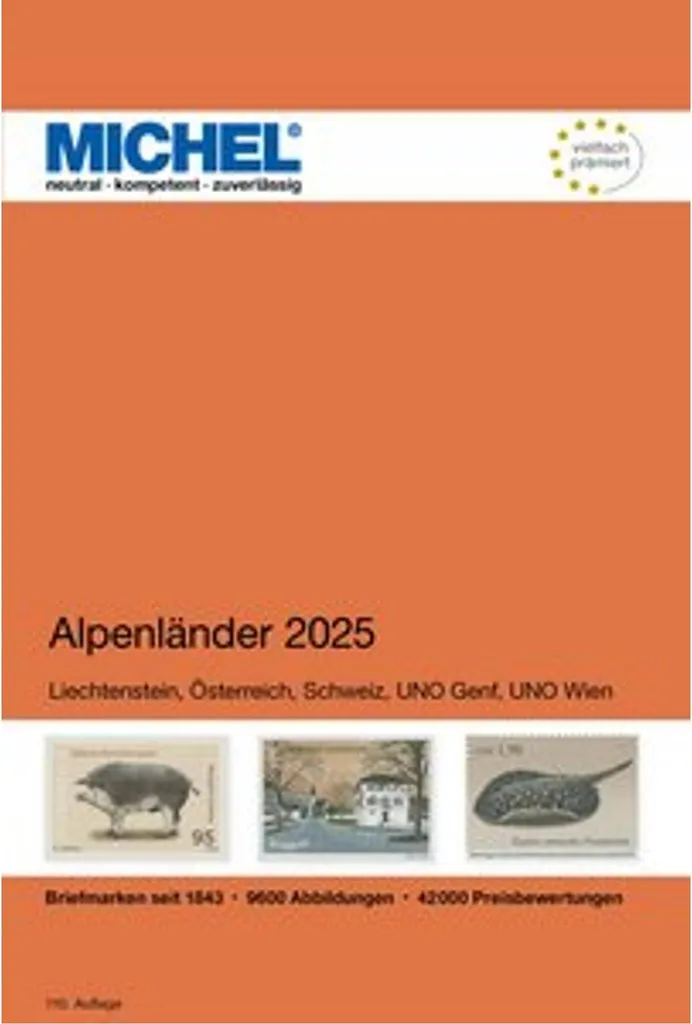 Catalogue Philatélique Michel Europa 1 Alpes 2025 - Édition Reliée