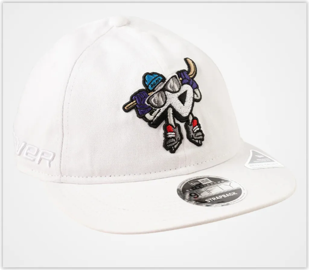 Casquette Bauer New Era Retro 9FIFTY Blanche idéale pour l'après-match