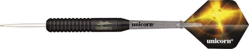 Unicorn Darts Black Brass Steeltip 22 g Dart