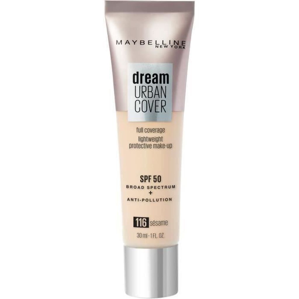 Maybelline Dream Urban Cover, Röhre, Creme, Beige, Sesame, trockene Haut, normale Haut, Glättend