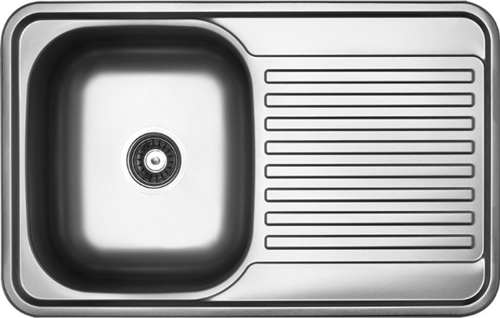 Edelstahl 1 Becken Küchenspüle Einbauspüle Küchen Spüle Spülbecken 48x78x18,5cm