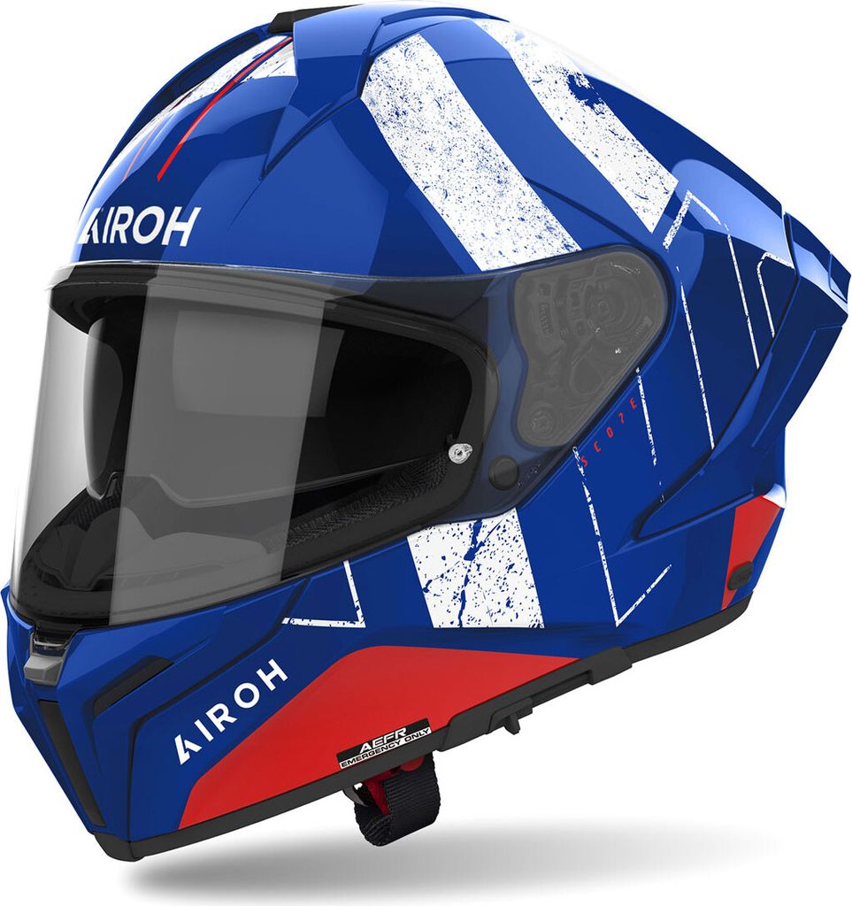 Airoh Matryx Scope Helm, blau/rot/weiß, L (59/60)