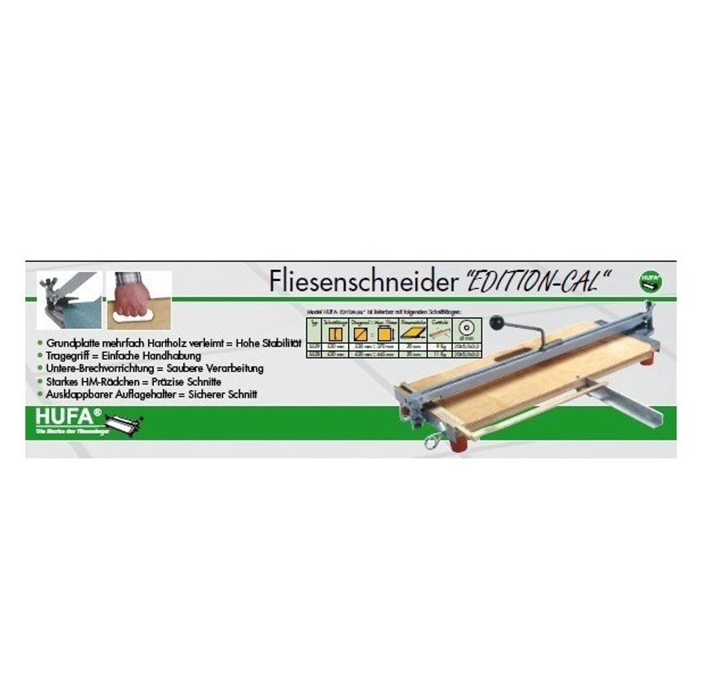 Hufa Fliesenschneidemaschine Edition-Cal Schnitt-Länge Produktbild 11