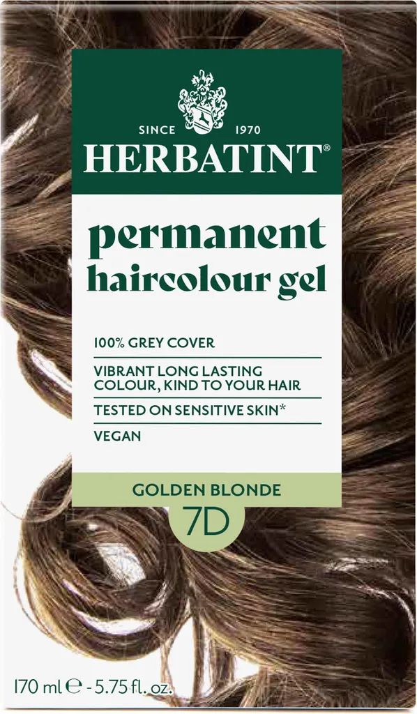 Coloration HERBATINT 7D sans ammoniaque blond doré éclat naturel et durable