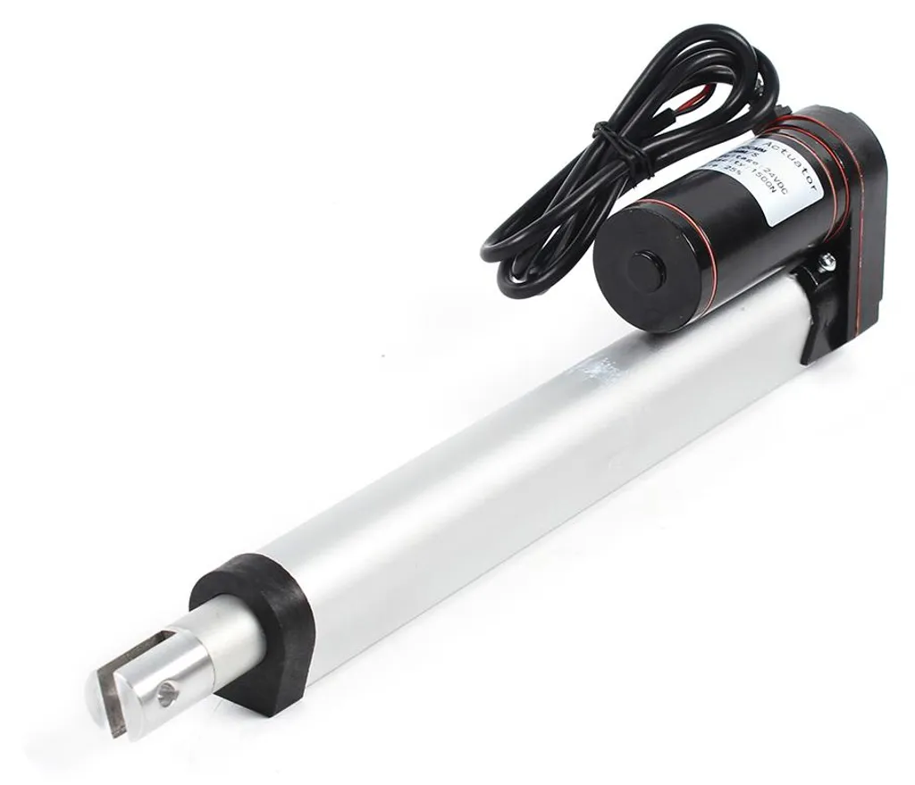 Vérin électrique linéaire 200mm argent - Charge 1000N pour automatismes