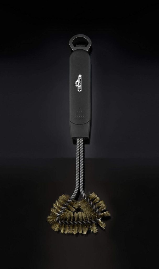 Brosse à barbecue 3 faces Napoleon avec brosses en laiton, Image du produit 