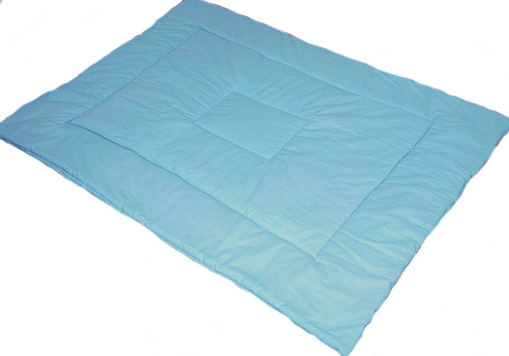 Spielmatte Spieldecke Krabbeldecke Kinder Baby Decke Baumwolle - 16 - Blau