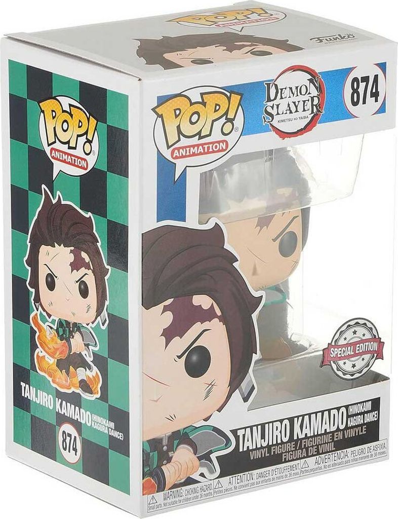 Funko Pop Tanjiro Kamado 52265 Kimetsu No Yaiba-figur Gelb  Produktbild 