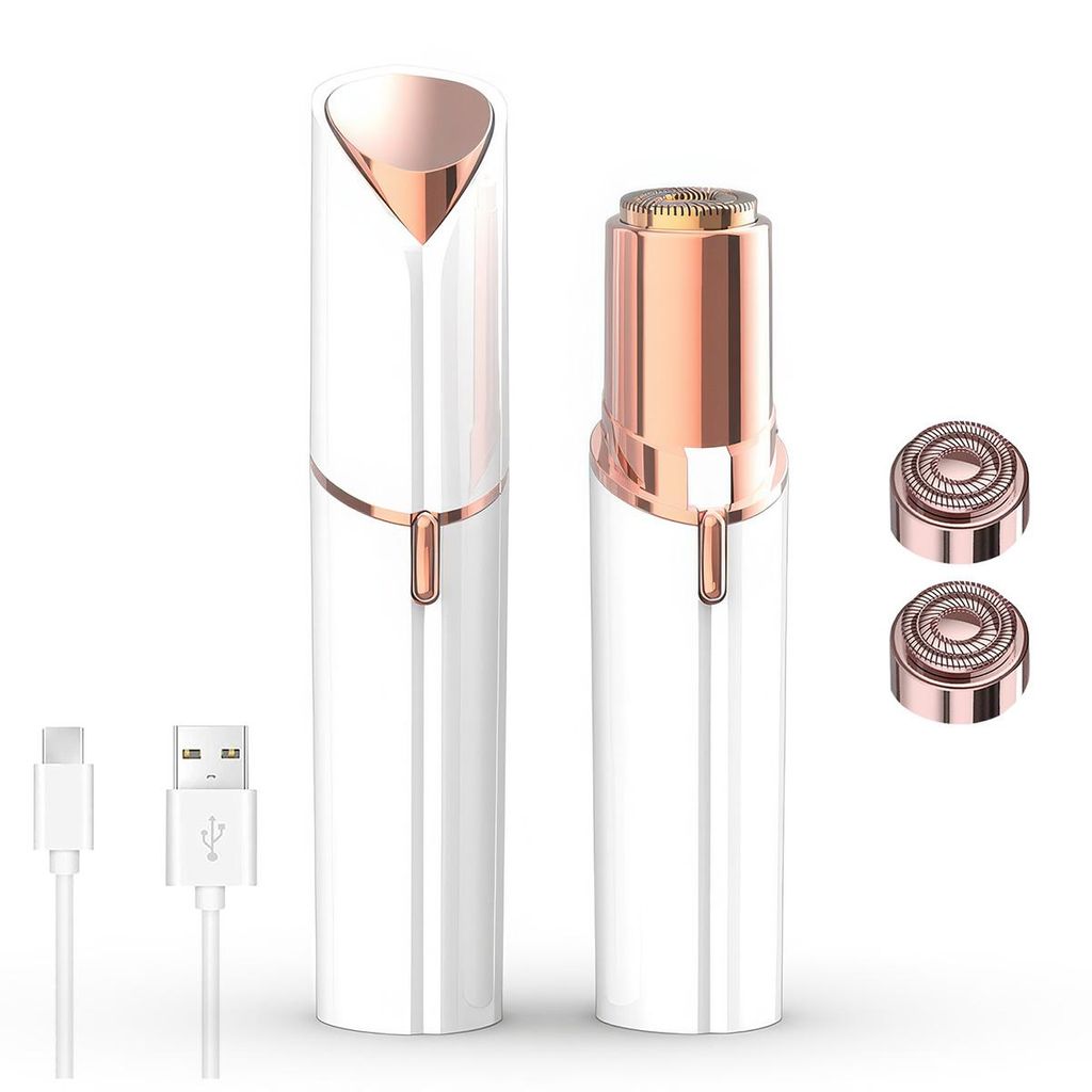 Gesichtshaarentferner Damen – USB Gesichtsrasierer mit Produktbild 