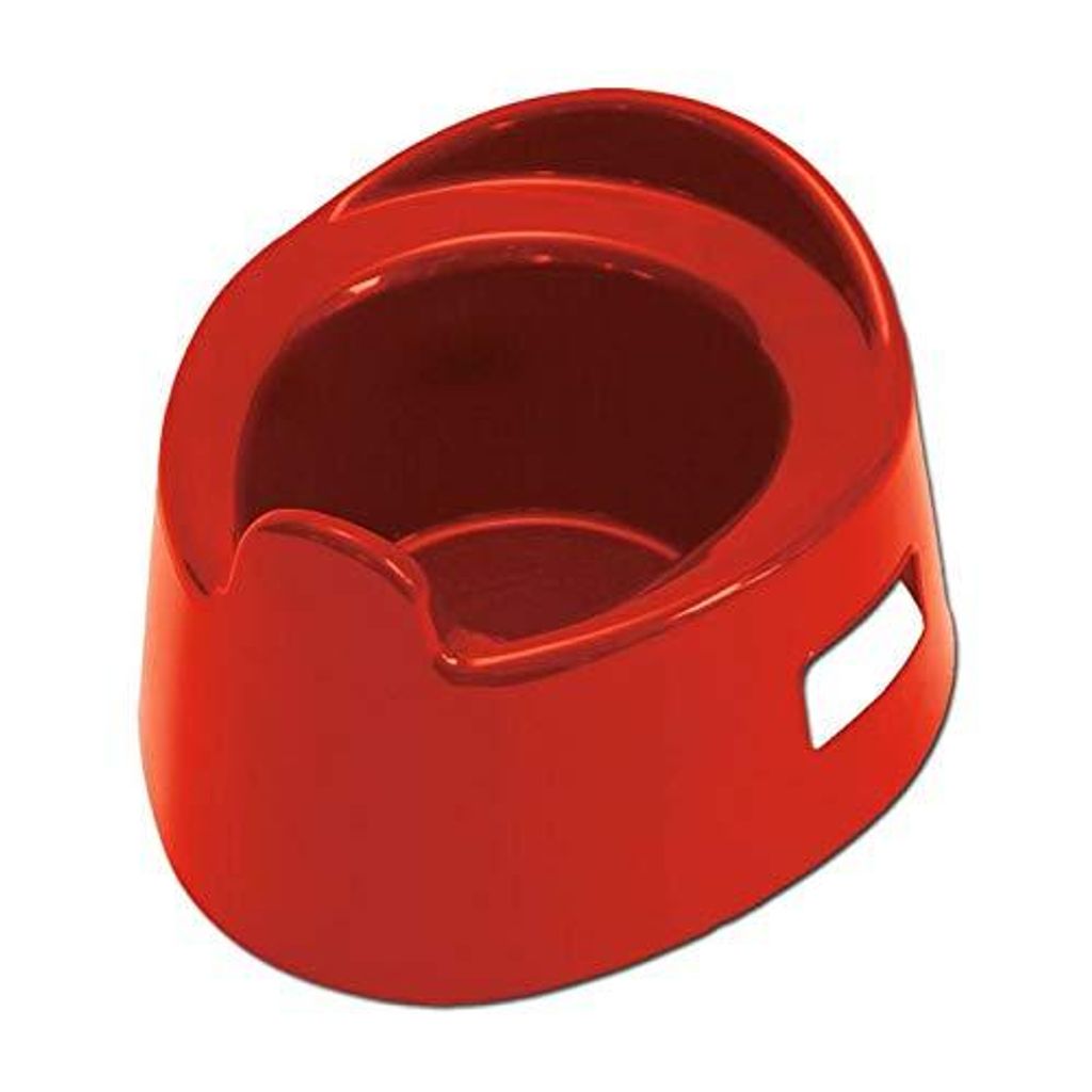 Kindertöpfchen mit seitlichem Griffloch in Rot, Kunststoff-Wiemann Lehrmittel