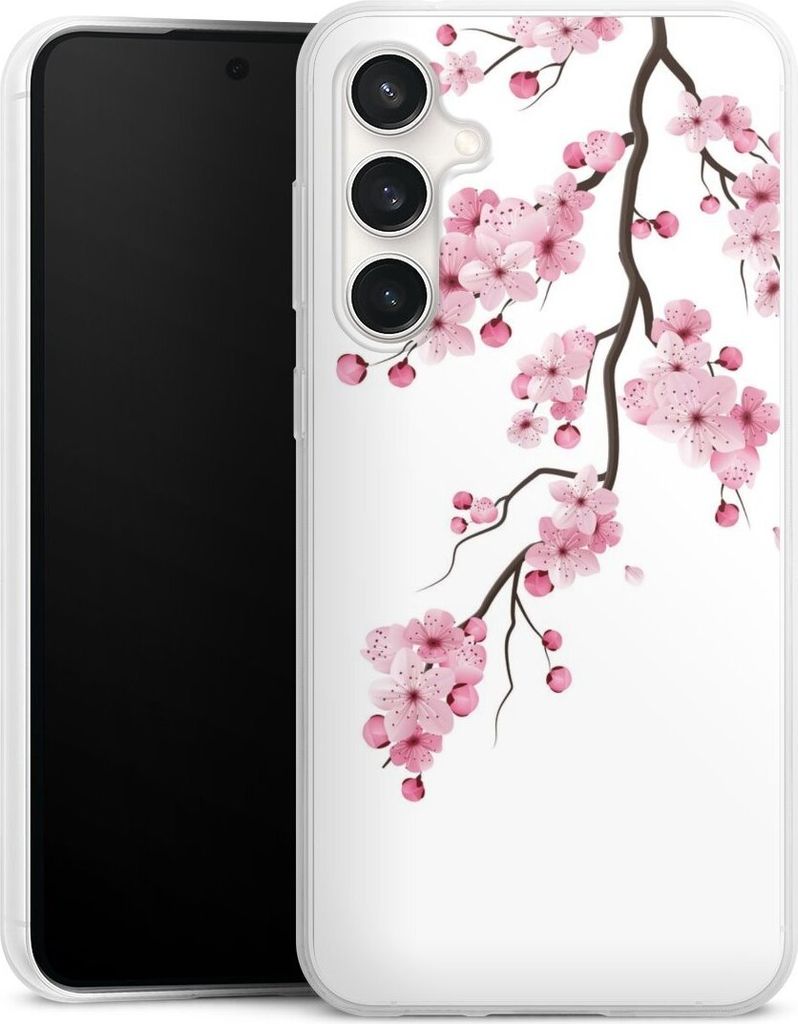 DeinDesign Slim Hülle für Samsung Galaxy S23 FE Silikon Case Ultra Dünn Handyhülle Asien Japan Kirschblüten