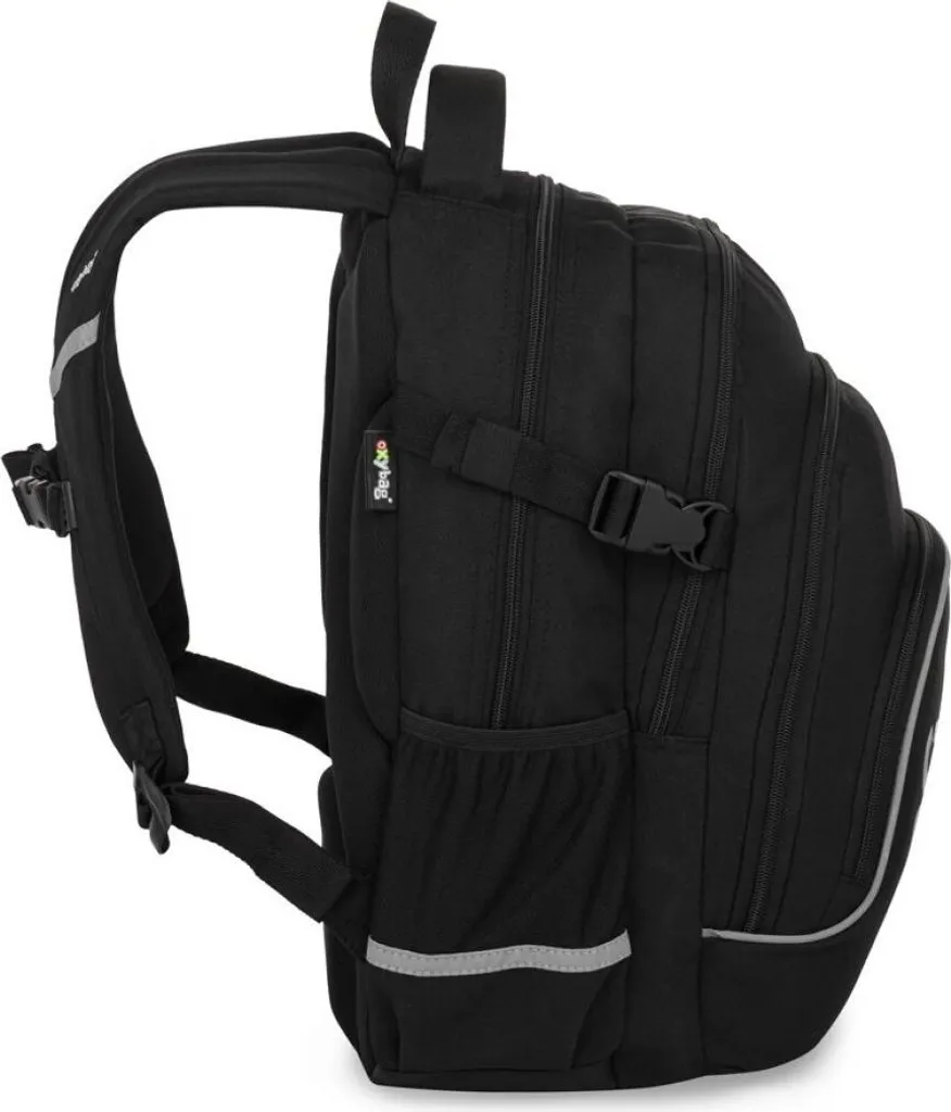 Sac à dos OXY Scooler noir scolaire 4 compartiments 43x32x20cm - 3