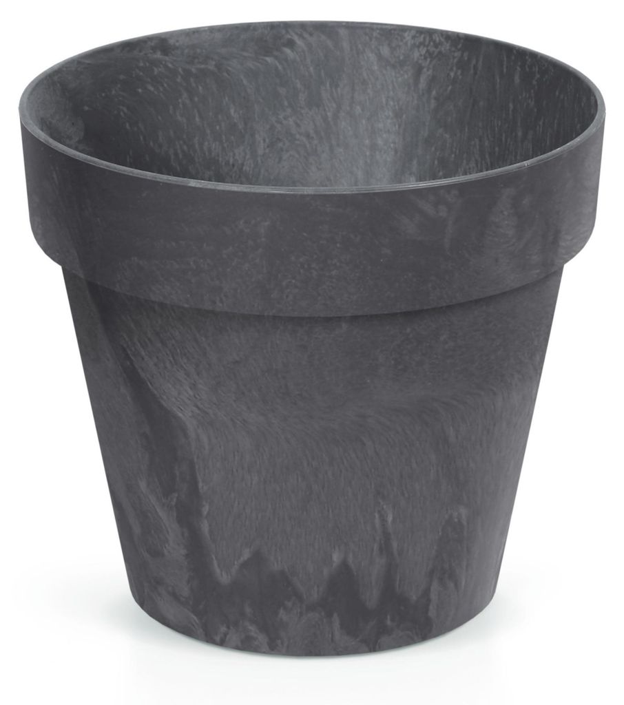 Prosperplast Blumentopf - Betonoptik - anthrazit - Produktbild 