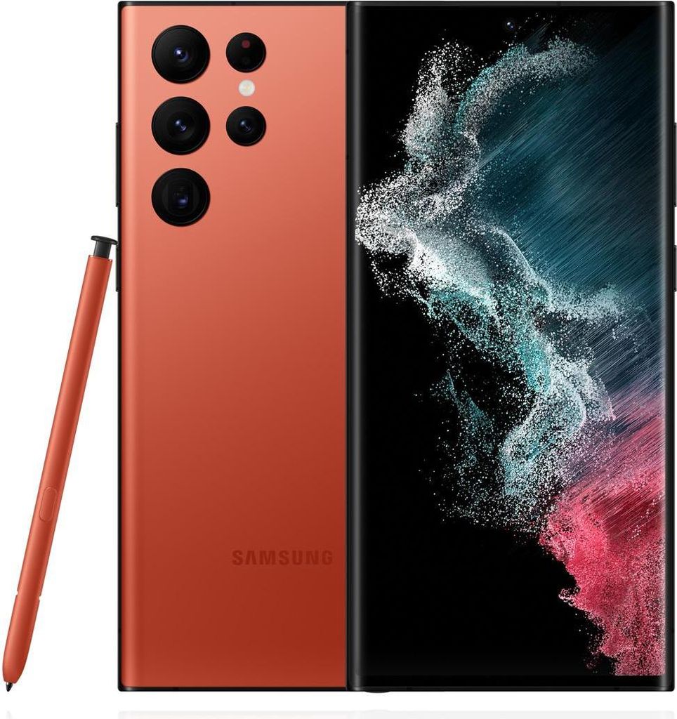 Samsung Galaxy S22 Ultra 5G 128 GB Dual-Sim Red Handys