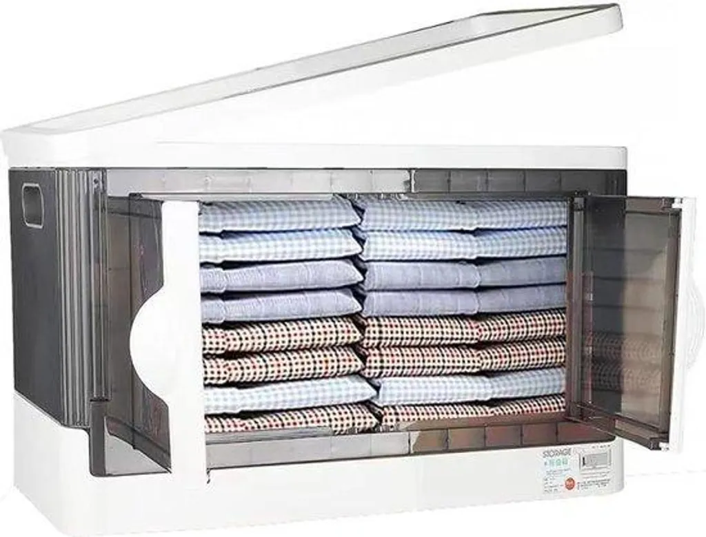 Gagner de la place avec cette boîte de rangement transparente de 56L