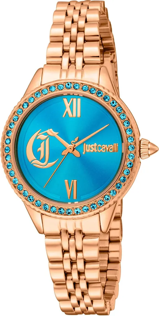 Just Cavalli JC1L316M0085 Orologio Donna Oro Rosa Quadrante Celeste
