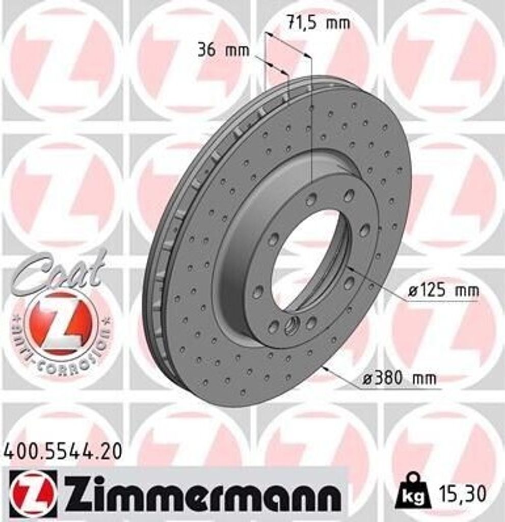 ZIMMERMANN 400.5544.20 - Bremsscheibe für G-Klasse (W461), G-Klasse (W463)
