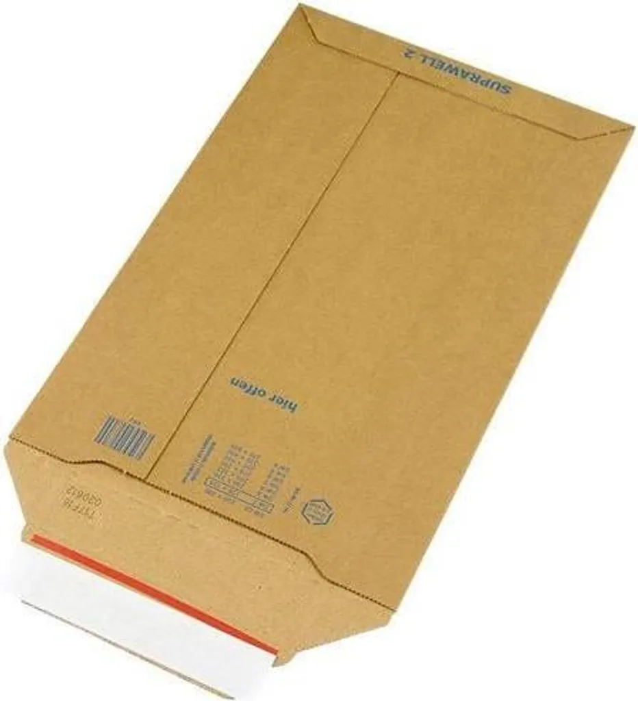 Enveloppe carton ondulé 194x310mm B5 Suprawell pour envoi de livres