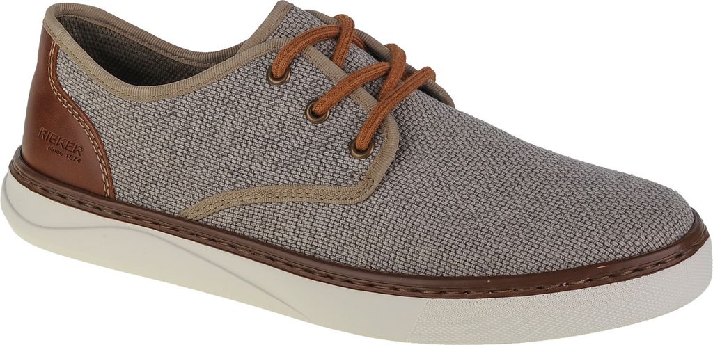 Rieker Sportliche Schnürschuhe Herren 31353438393737 Beige 45 EU