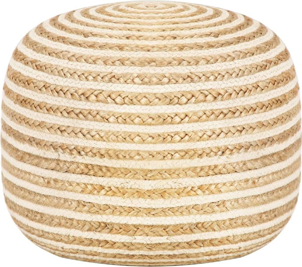 Handgefertigter Sitzpuff 45 x 30 cm Jute