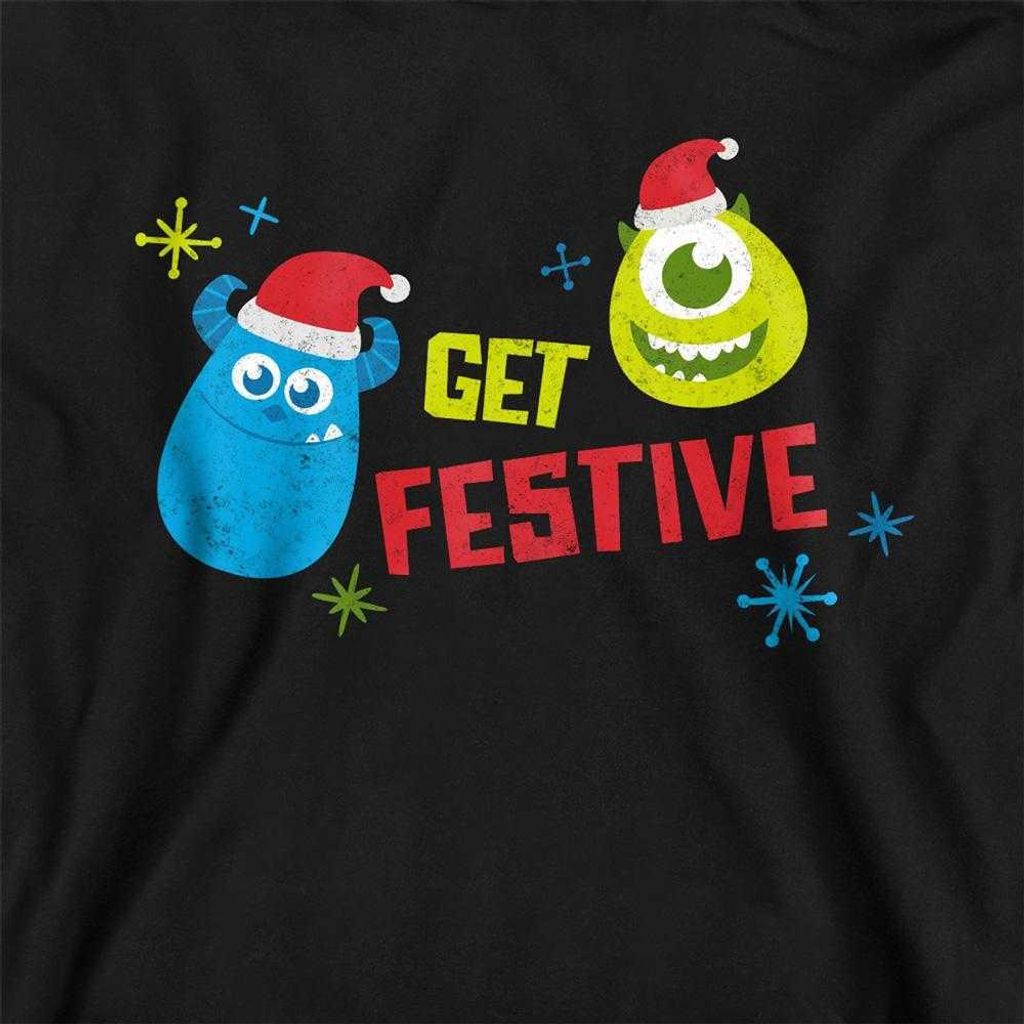 Monsters Inc - "Get Festive For Christmas" Kapuzenpullover für Kinder TV22695 (116) (Marine)