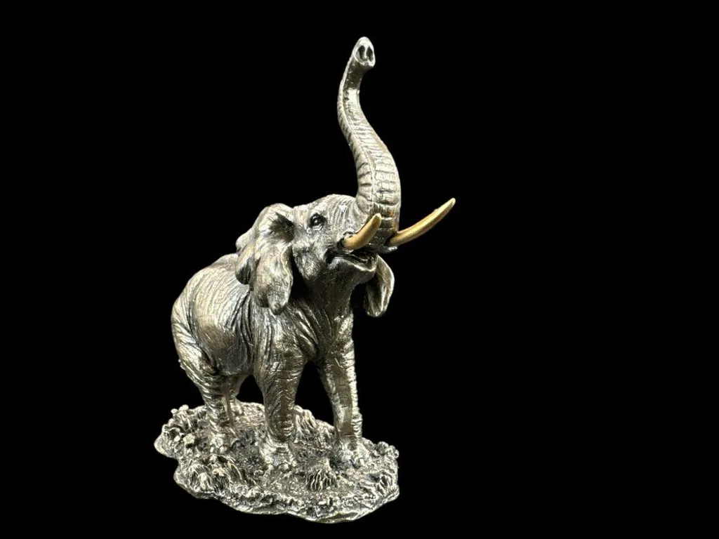 Statue Éléphant Décorative Style Bronze - Objet de Décoration Intérieur