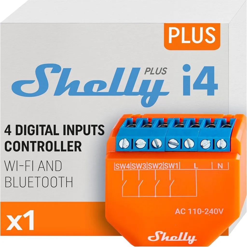 Module de Commande Wi-Fi Shelly Plus i4 pour Interrupteurs Intelligents - 21