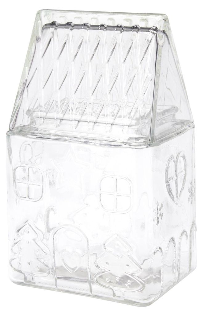 Glasbehälter mit Weihnachtsmotiv 1,5 L Produktbild 