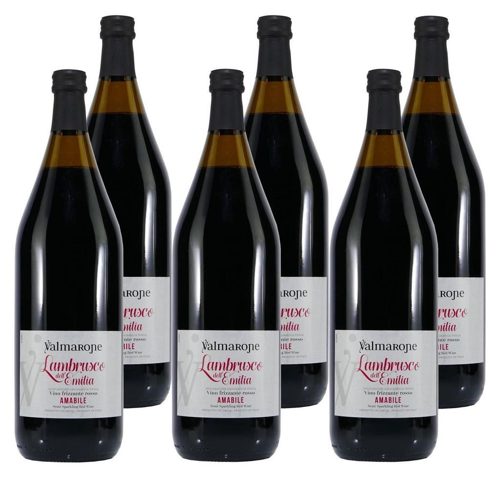 Valmarone Lambrusco Perlwein -lieblich- (6 x 1,5L) Produktbild 