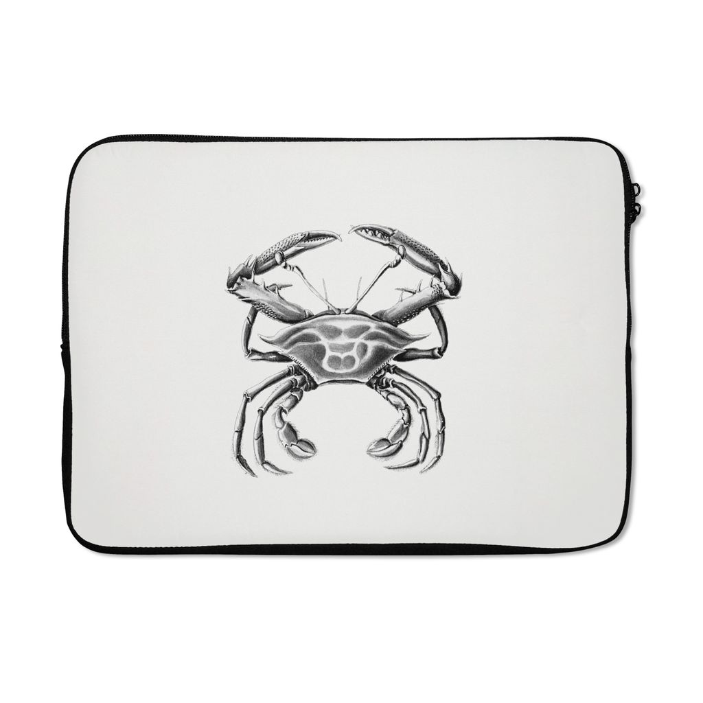 MuchoWow Laptop Hülle 13 Zoll Ernst Haeckel - Jahrgang - Kunst - Krabbe Laptoptasche - Laptophülle - Sleeve - Rundumschutz