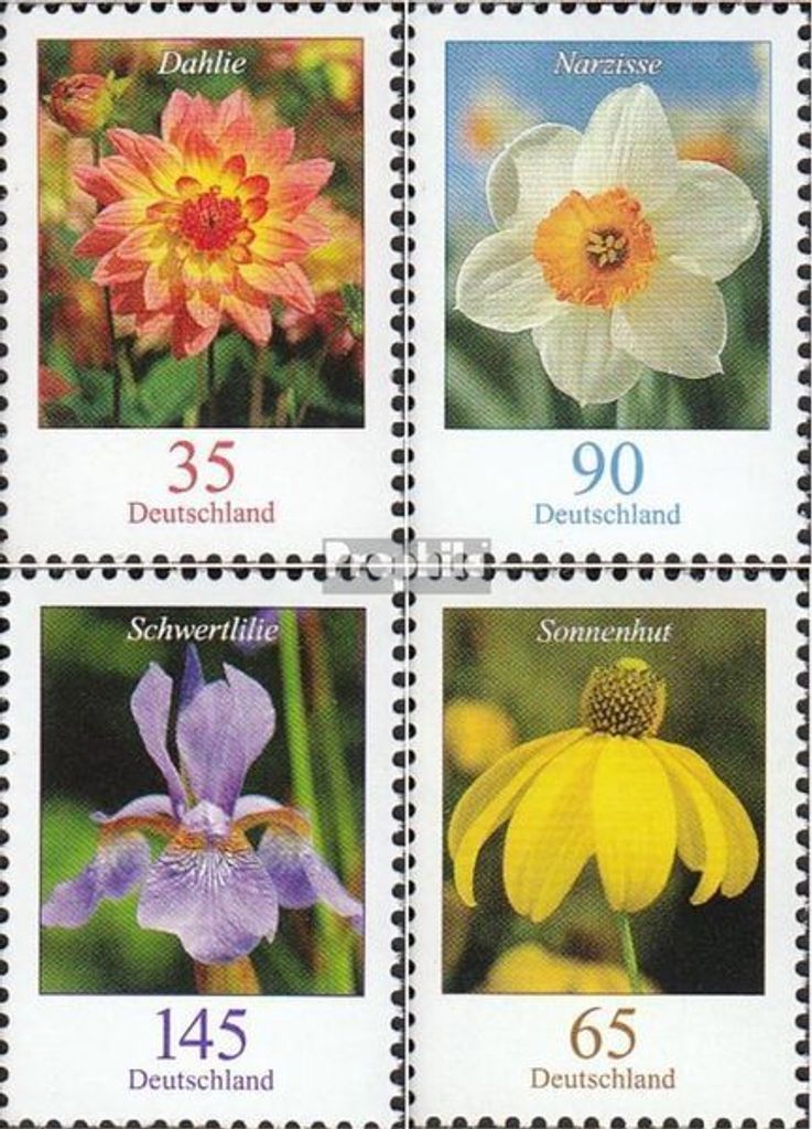 Briefmarken BRD (BR.Deutschland) 2006 Mi 2505-2507,2524 (kompl.Ausg.) gestempelt Blumen