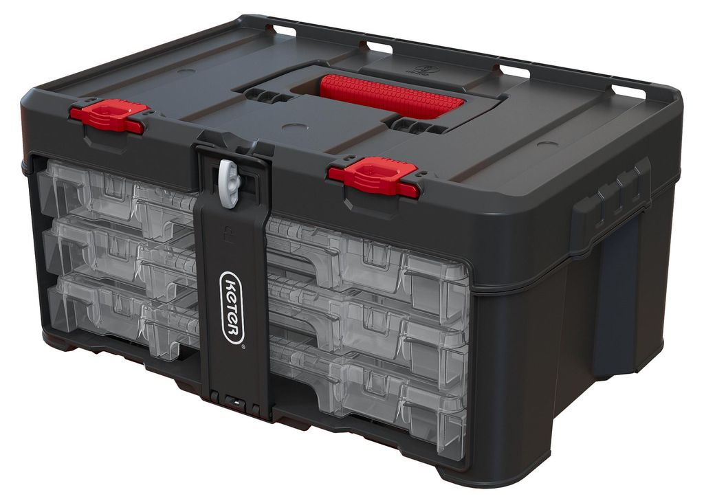 KETER Stack'N'Roll gereedschapskist (17210831/253380) met 3 Productafbeelding 