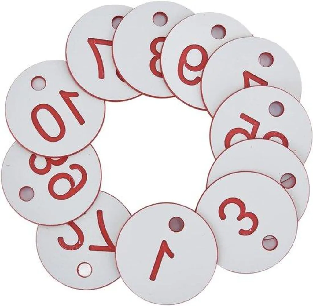 Finis les oublis de service avec ces étiquettes de table 1-50 blancs