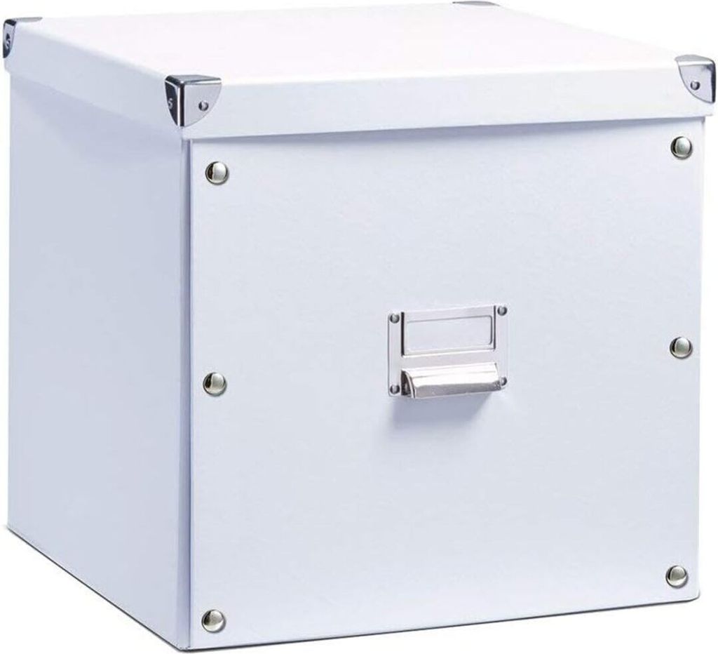 Scatola di cartone ZELLER per Kallax bianco 33,5x33x32cm Immagine del prodotto 