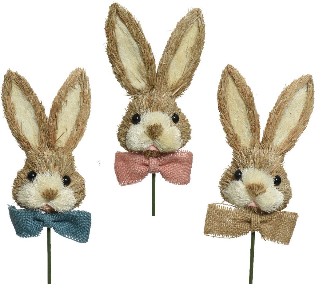 Osterhase Blumenstecker 40cm natur braun 1 Stück sortiert Produktbild 