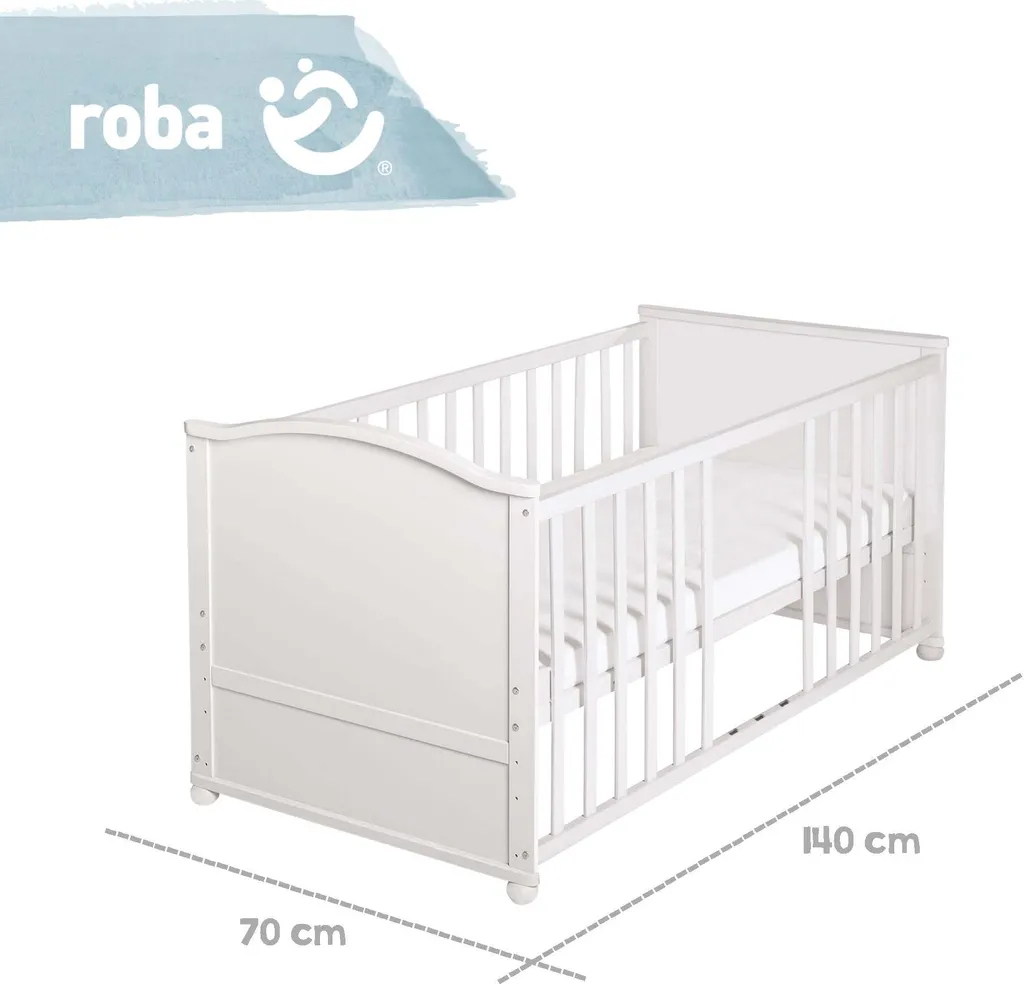 Parure de lit bébé complète Roba Adam & Eule avec tour de lit et ciel - 9