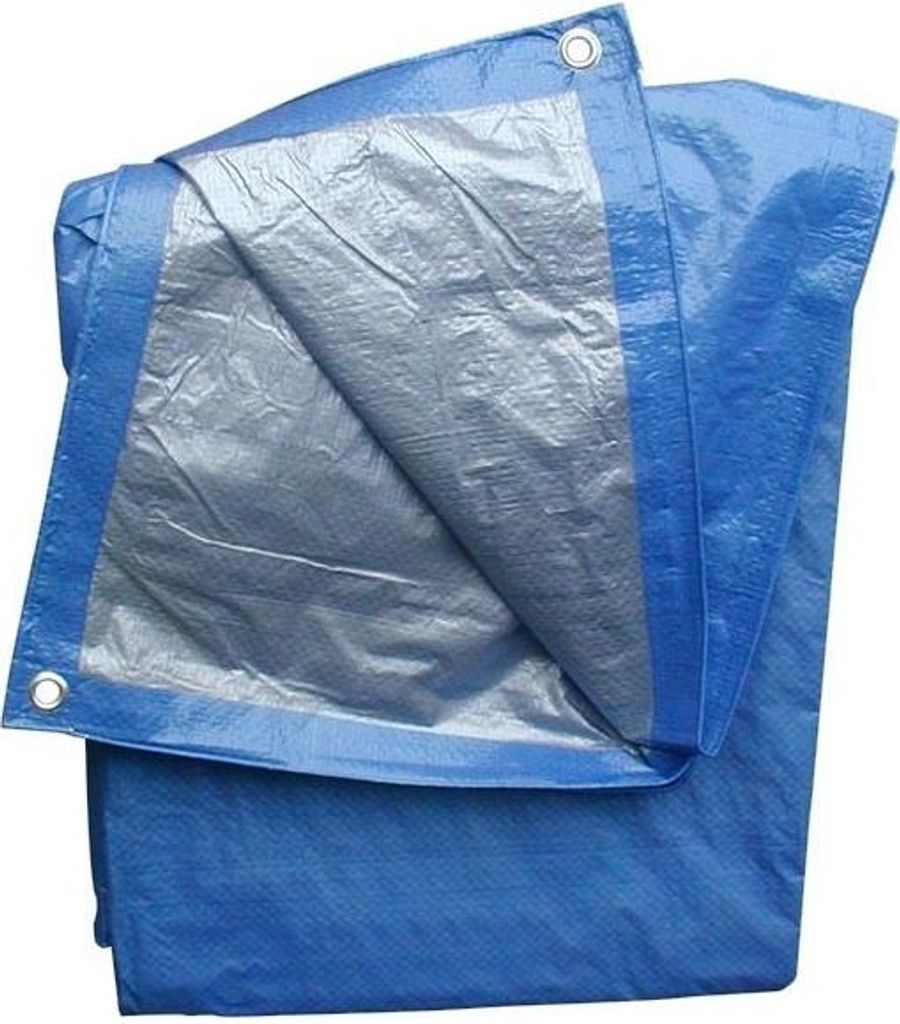 Foglio di copertura 10x15m 70g STANDARD blu argento Immagine del prodotto 