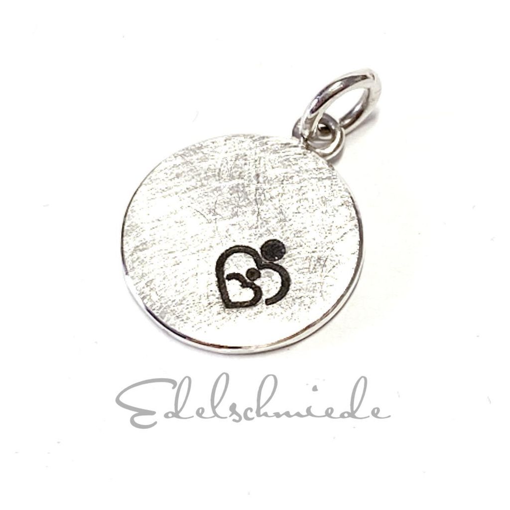 toller Anhänger als Gravurplatte 925/- Sterling Silber Produktbild 