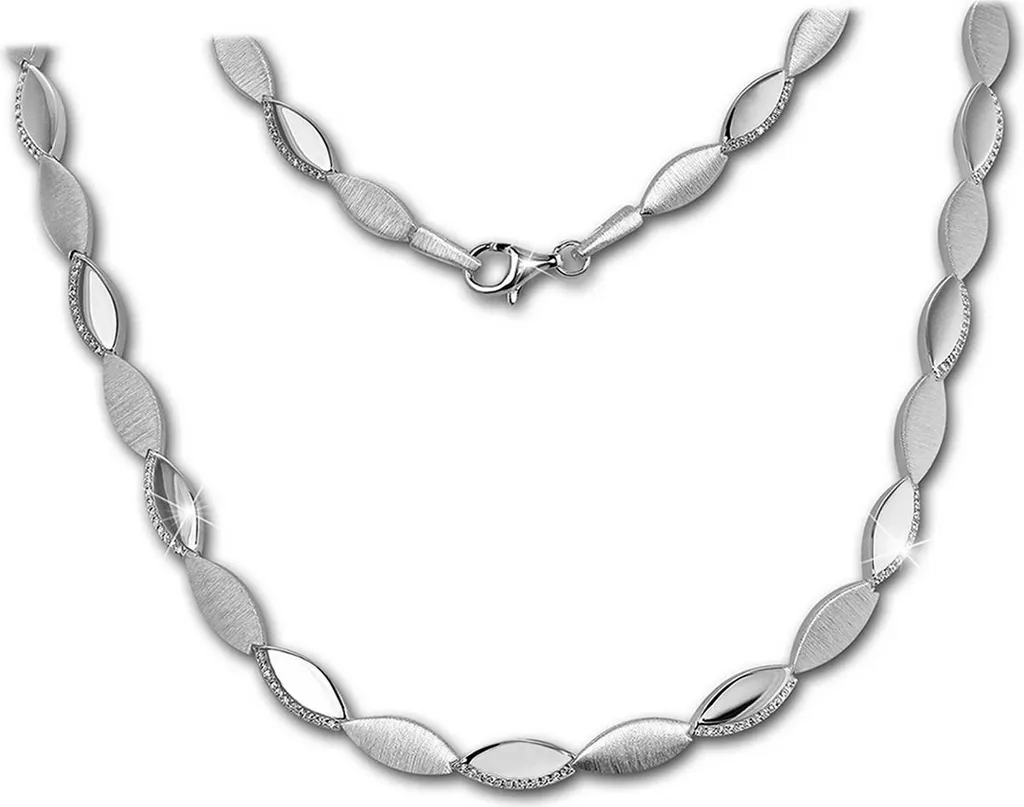 SilberDream Collier Elegance Femme en Argent 925 Blanc D2SDK453W Chic