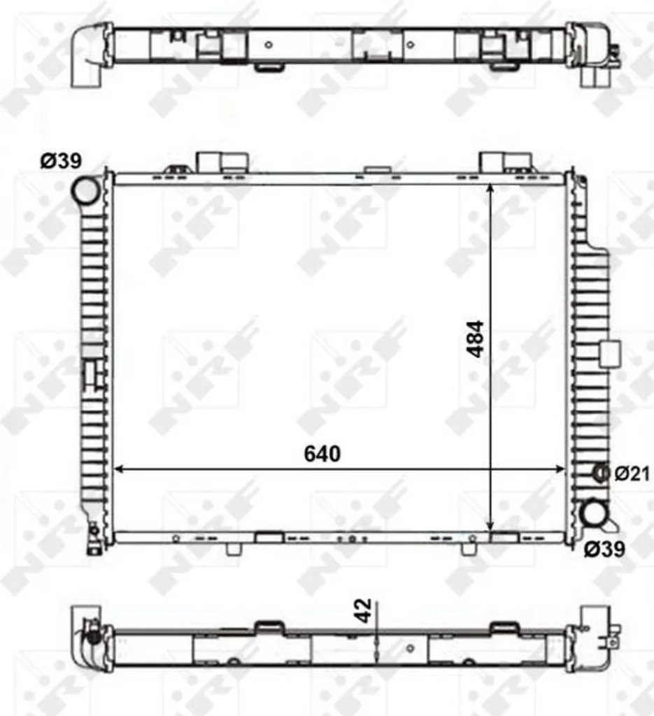 Évitez la surchauffe : Radiateur moteur W210 S210 OE 2105000103 Fiable