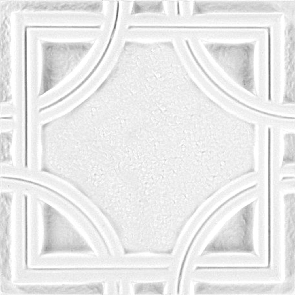 1 Ornament | Stuck | Polyurethan| stoßfest | Hexim | 200x200mm | FR32